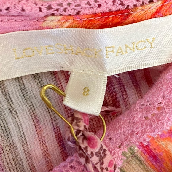 NWT LoveShackFancy Marian Embroidered Maxi Dress In Wild Pink Rose Size 8 - Picture 11 of 16